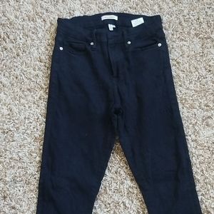 black denim jeans